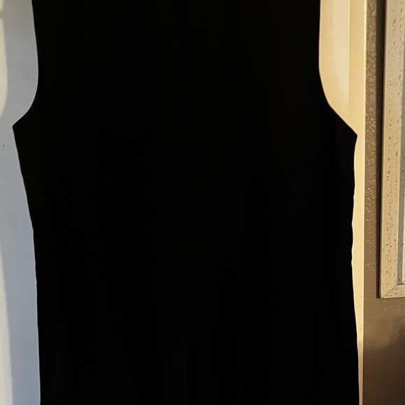 NWT DR2 longline black vest with leopard lining. Size L - Picture 5 of 6